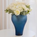 Ver imagem 2 de Vaso Decorativo em Vidro Azul G 39x27cm