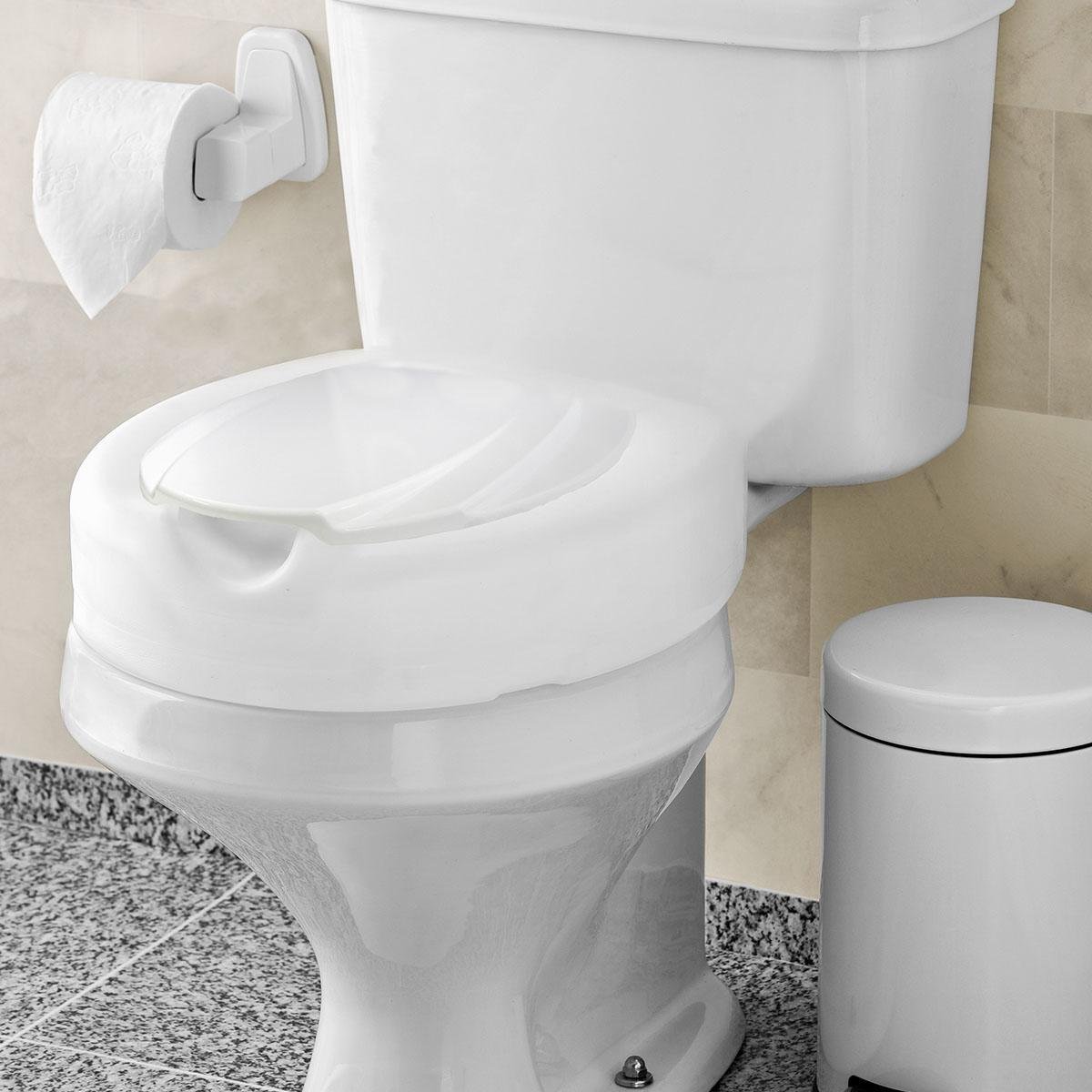 Assento de Vaso Elevado 7,5 Cm Soft - Branco - Mebuki - 3