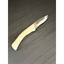 Ver imagem 2 de Faca Fox Sg Inox 420c 3” Cabo de Osso Natural Artesanal com Bainha em Couro