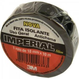 Fita Isolante 18mm x 20m IMPERIAL SLIM Preta 3M - 2
