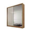 Ver imagem 2 de Guarda Roupa Casal 2PTS 3GAV C/Espelho Thor Plus 1600 Novo Horizonte Cumaru Fendi