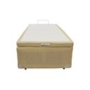 Ver imagem 3 de Cama Box Baú Castor Solteiro Linho Bege 120x203x35cm