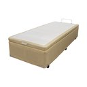 Ver imagem 2 de Cama Box Baú Castor Solteiro Linho Bege 120x203x35cm