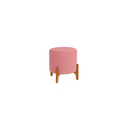Ver imagem 5 de Kit Decorativo Sofá Curvo Orgânico + 01 Puff e Poltrona Luna Veludo Rosa - Montanaris Decor