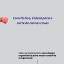 Ver imagem 4 de Faca para Churrasco Felice Corte Preciso Aço Inox Cabo Polipropileno Preto Tramontina 12,7cm