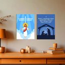 Ver imagem 2 de Kit 2 Placas MDF Frases Motivacionais Cristãs Tam A4 FE9
