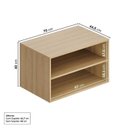 Ver imagem 4 de Módulo 70x40 2 Gavetas Frame CabeCasa MadeiraOriginals