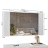 Kit Multiuso 2 Portas + Cômoda 3 Gavetas e Painel Extensível com Espelho Stella I01 Branco Clique Ch - 7