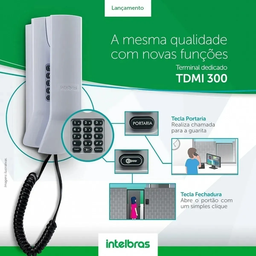 Interfone Intelbras Tdmi 300 Terminal Dedicado Para Condomínio Apartamento - 9
