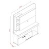 Home Theater Rack Painel Ícaro 1 Porta Marrom E Off White - 3