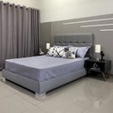 Ver imagem 1 de Cama Box Luxo com Cabeceira Berlim Linho Cinza Rbl Queen 1,60 X 2,00