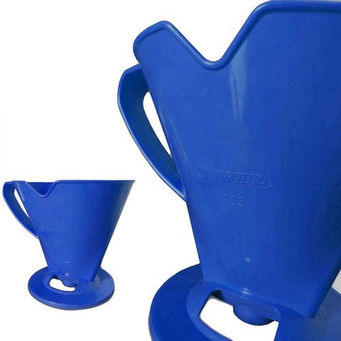 Porta Filtro Azul Café 103 Supremo Cozinha Coador
