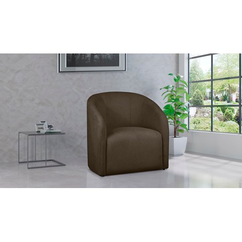 Kit 2 Poltronas Decorativa Lara Boucle Marrom - Lm Decor