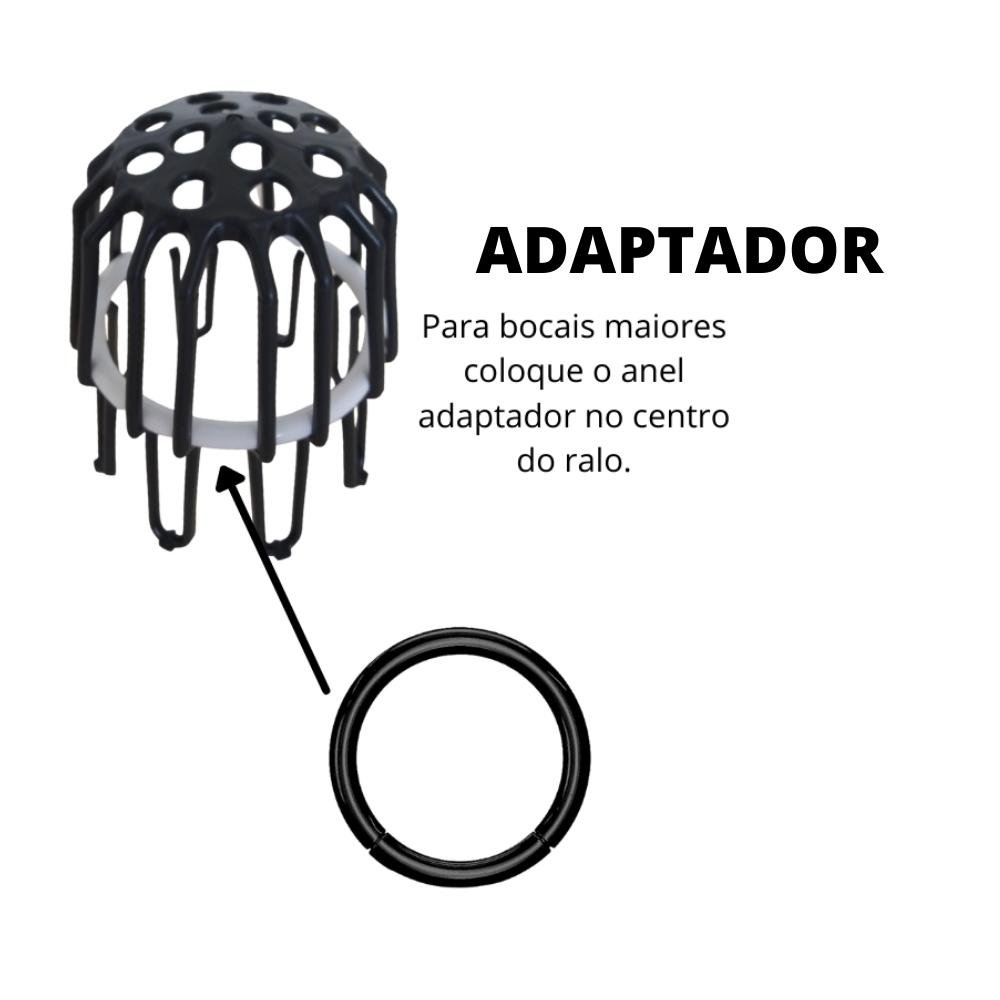 Kit 2 Ralo Abacaxi Flexível Anti Folhas Calhas até 100mm 4" - 4