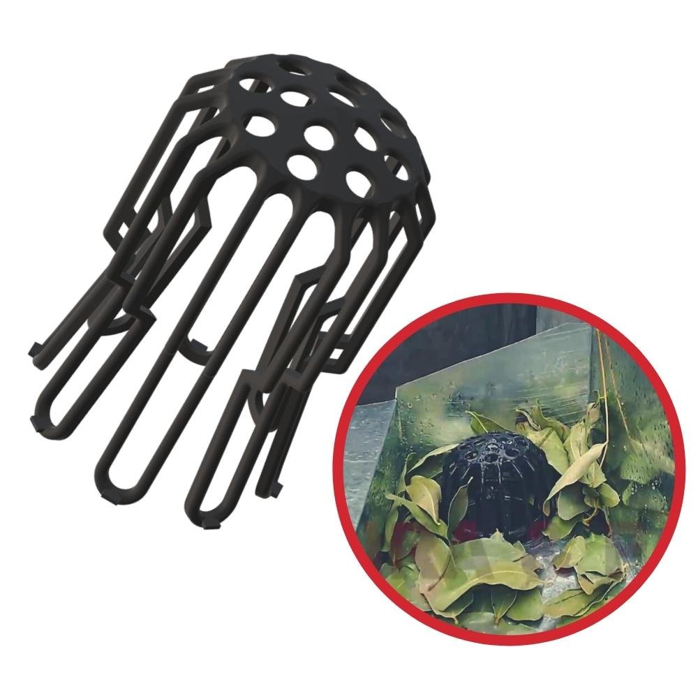Kit 2 Ralo Abacaxi Flexível Anti Folhas Calhas até 100mm 4" - 1