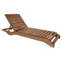 Ver imagem 4 de Espreguiçadeira de Madeira Reclinável Natural