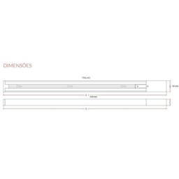 Kit Trilho Elegance LED 3 x 7.W Preto 300K Luz Amarela - 4