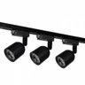 Kit Trilho Elegance LED 3 x 7.W Preto 300K Luz Amarela - 1