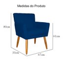 Ver imagem 7 de Poltrona Elegante Cecília em Suede Recepção Escritório