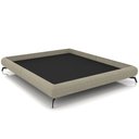 Ver imagem 1 de Cama Casal Queen Pés de Ferro Estilo Industrial 176cm Otto P05 Linho Bege - Lyam Decor