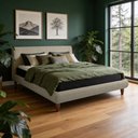 Ver imagem 3 de Cama Casal Queen Pés de Ferro Estilo Industrial 176cm Otto P05 Linho Bege Escuro - Lyam Decor