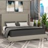 Cama Casal Queen Pés de Ferro Estilo Industrial 176cm Otto P05 Linho Bege - Lyam Decor - 2