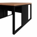 Ver imagem 6 de Plataforma de Trabalho 2 Pessoas 1,20m X 1,20m Pés Metal F5 Cor:nogal com Preto