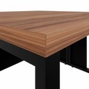 Ver imagem 7 de Plataforma de Trabalho 2 Pessoas 1,20m X 1,20m Pés Metal F5 Cor:nogal com Preto