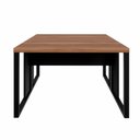Ver imagem 4 de Plataforma de Trabalho 2 Pessoas 1,20m X 1,20m Pés Metal F5 Cor:nogal com Preto