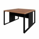 Ver imagem 3 de Plataforma de Trabalho 2 Pessoas 1,20m X 1,20m Pés Metal F5 Cor:nogal com Preto