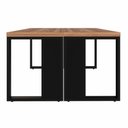 Ver imagem 5 de Plataforma de Trabalho 2 Pessoas 1,20m X 1,20m Pés Metal F5 Cor:nogal com Preto