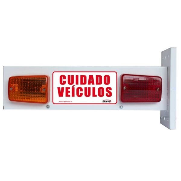 Sinalizador De Garagem Sonoro Veicular LED + Placa Temporizadora - 3