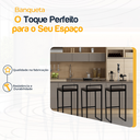 Ver imagem 3 de Kit 3 Banqueta Quadrada Preta para Balcão Ilha Cozinha Gourmet Bancada Piscina Bares Àrea de Lazer