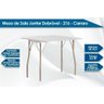 Mesa para Cozinha Dobrável e 4 Banquetas 1748 Branco Carraro - 2