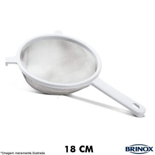 Peneira Inox 18cm com Cabo Abs Top Pratic - Brinox