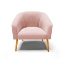 Ver imagem 6 de Kit 02 Poltronas Veludo Pés Palito Castanho Rose