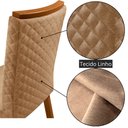 Ver imagem 5 de Mesa de Jantar Aida 90 cm Tampo MDF Vidro Canto Copo com 4 Cadeiras Lira