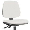 Ver imagem 4 de Kit 2 Cadeiras Caixa Alta Giratória Job Couro Sintético Branco - Lyam Decor