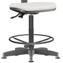 Ver imagem 3 de Kit 2 Cadeiras Caixa Alta Giratória Job Couro Sintético Branco - Lyam Decor