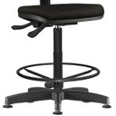 Ver imagem 3 de Cadeira Caixa Alta Giratória Job Couro Sintético Preto - Lyam Decor