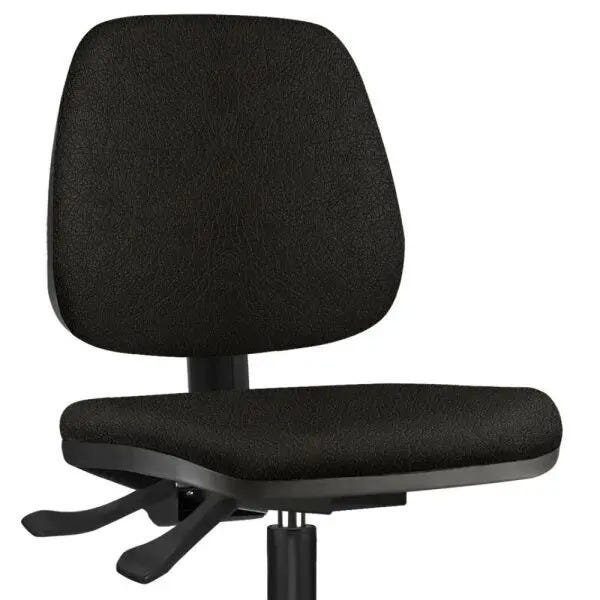 Cadeira Caixa Alta Giratória Job Couro Sintético Preto - Lyam Decor - 2