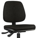 Ver imagem 2 de Cadeira Caixa Alta Giratória Job Couro Sintético Preto - Lyam Decor