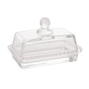 Ver imagem 1 de Manteigueira de Cristal Pearl Bolinha Transparente 17cm Wolff