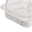 Ver imagem 3 de Manteigueira de Cristal Pearl Bolinha Transparente 17cm Wolff