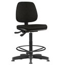 Ver imagem 2 de Kit 2 Cadeiras Caixa Alta Giratória Job Couro Sintético Preto - Lyam Decor