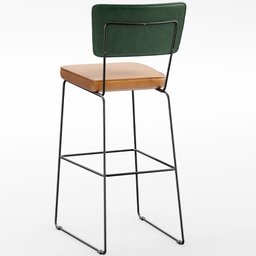 Kit 4 Banquetas Altas Cozinha Sala Jantar Allana L02 Facto Verde Musgo Couríssimo Whisky - Lyam - 8