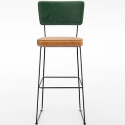 Kit 4 Banquetas Altas Cozinha Sala Jantar Allana L02 Facto Verde Musgo Couríssimo Whisky - Lyam - 5