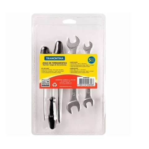 Kit de Chaves Tramontina Fenda e Fixa 5 Peças