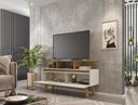 Ver imagem 3 de Rack Rubi 1.2 Cinamomo/off White – Bechara Móveis