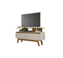 Ver imagem 1 de Rack Rubi 1.2 Cinamomo/off White – Bechara Móveis